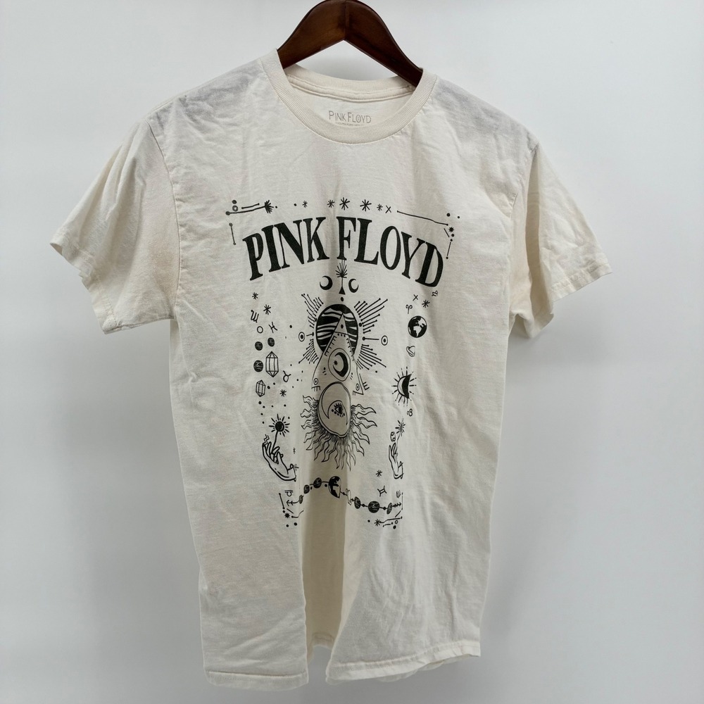 Pink Floyd Celestial Zodiac Graphic T-Shirt Cream Mens Medium 2020 Perryscope